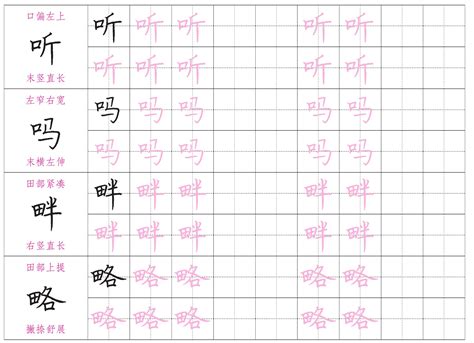 很多口的字|口字旁